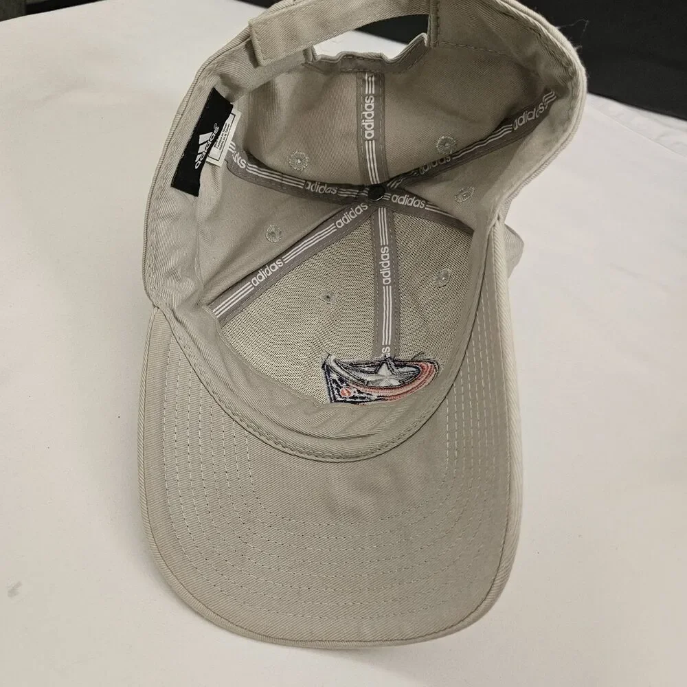 Columbus Blue Jackets Adidas Hat NHlL Hockey Adjustable Hook And Loop Closure